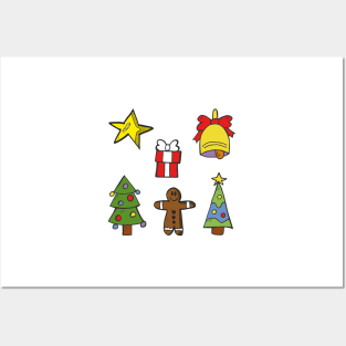 Cute Christmas Decorations Posters and Art